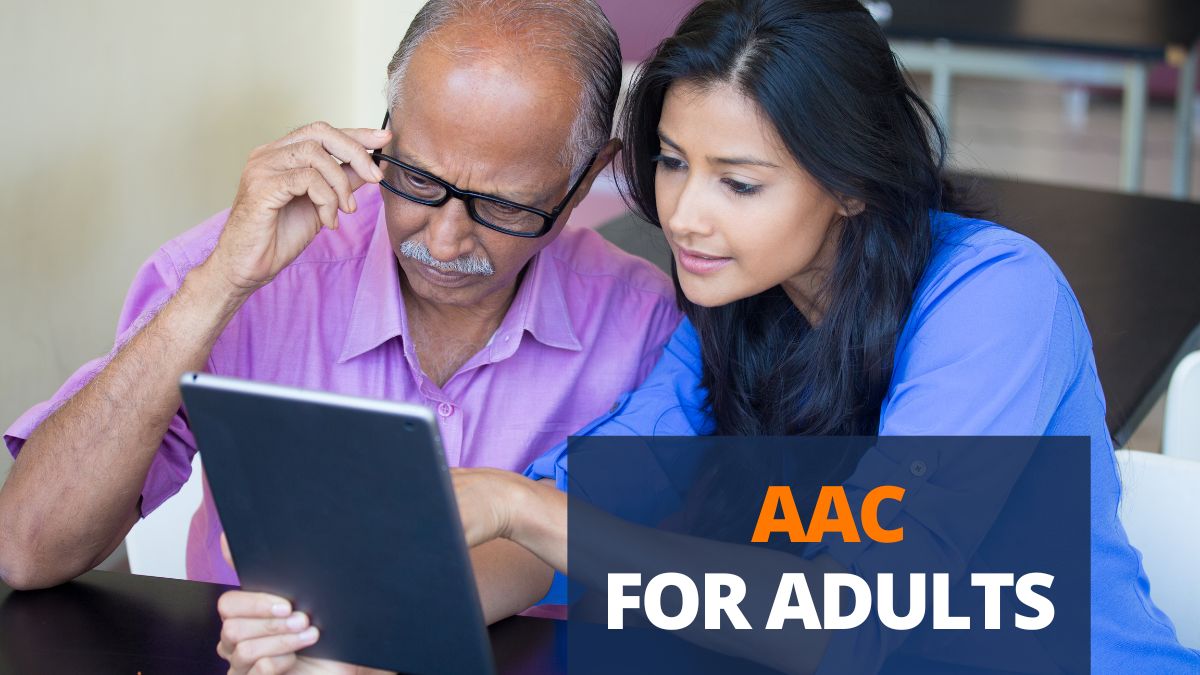 adult learning to use aac from a speech therapist